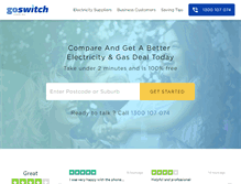 Tablet Screenshot of goswitch.com.au